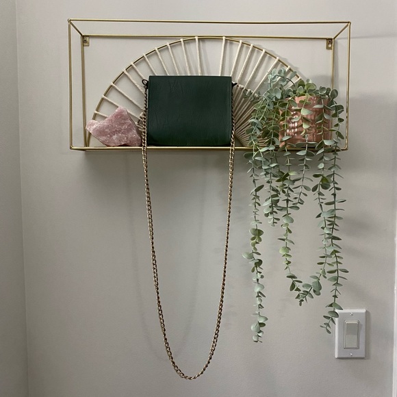 Army Green Studded Crossbody Bag - Picture 3 of 3